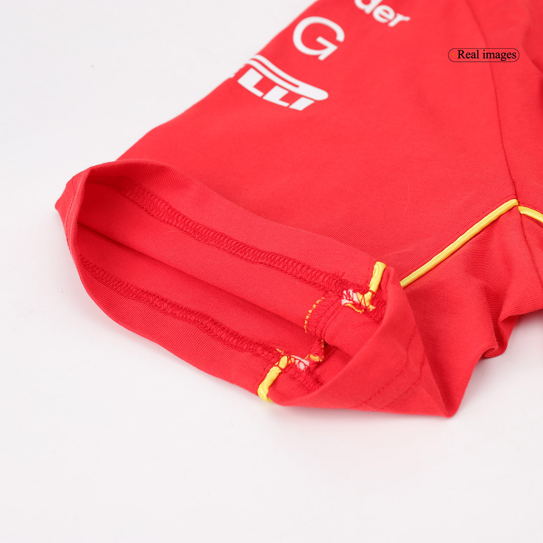 Calidad Premium Camiseta de Ferrari F1 Racing Team Charles Leclerc #16 T-Shirt Red Hombre Amarillo - camisetasfutbol