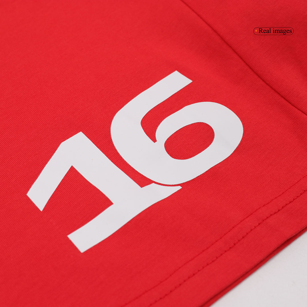 Calidad Premium Camiseta de Ferrari F1 Racing Team Charles Leclerc #16 T-Shirt Red Hombre Amarillo - camisetasfutbol