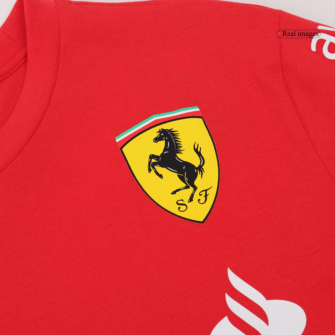 Calidad Premium Camiseta de Ferrari F1 Racing Team Charles Leclerc #16 T-Shirt Red Hombre Amarillo - camisetasfutbol