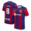 Camiseta PEDRI #8 Barcelona 2023/24 Primera Equipación Local Hombre - Versión Hincha - camisetasfutbol