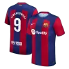 Camiseta LEWANDOWSKI #9 Barcelona 2023/24 Primera Equipación Local Hombre - Versión Hincha - camisetasfutbol