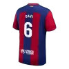 Camiseta GAVI #6 Barcelona 2023/24 Primera Equipación Local Hombre - Versión Hincha - camisetasfutbol