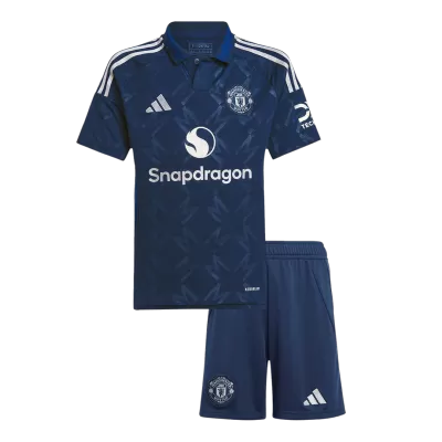 Miniconjunto Manchester United 2024/25 Segunda Equipación Visitante Niño (Camiseta + Pantalón Corto) - camisetasfutbol