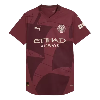 Camiseta Auténtica Manchester City 2024/25 Tercera Equipación Hombre - Versión Jugador - camisetasfutbol