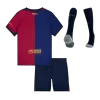 Miniconjunto Completo Barcelona 2024/25 Primera Equipación Local Niño (Camiseta + Pantalón Corto + Calcetines) - camisetasfutbol