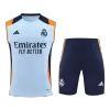 Conjunto Real Madrid 2024/25 Pre-Partido Hombre (Camiseta Sin Mangas + Pantalón Corto) - camisetasfutbol