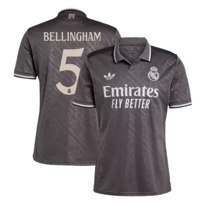 Calidad Premium Camiseta BELLINGHAM #5 Real Madrid 2024/25 Tercera Equipación Hombre - Versión Hincha - camisetasfutbol