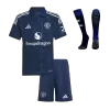 Miniconjunto Completo Manchester United 2024/25 Segunda Equipación Visitante Niño (Camiseta + Pantalón Corto + Calcetines) - camisetasfutbol