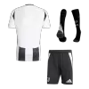 Conjunto Completo Juventus 2024/25 Primera Equipación Local Hombre (Camiseta + Pantalón Corto + Calcetines) - camisetasfutbol