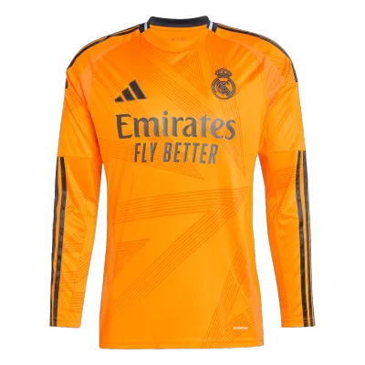 Camiseta Manga Larga Real Madrid 2024/25 Segunda Equipación Visitante Hombre - Versión Hincha - camisetasfutbol