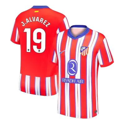 Camiseta J.ALVAREZ #19 Atlético de Madrid 2024/25 Primera Equipación Local Hombre - Versión Hincha - camisetasfutbol