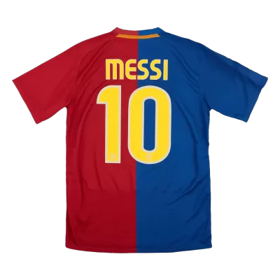 UCL Camiseta Retro 2008/09 MESSI #10 Barcelona Primera Equipación Local Hombre - Versión Hincha - camisetasfutbol