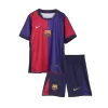 Miniconjunto Barcelona 2024/25 Primera Equipación Local Niño (Camiseta + Pantalón Corto) - camisetasfutbol