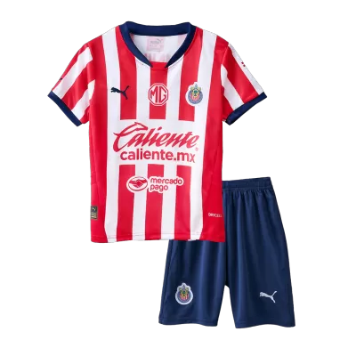 Miniconjunto Chivas 2024/25 Primera Equipación Local Niño (Camiseta + Pantalón Corto) - camisetasfutbol