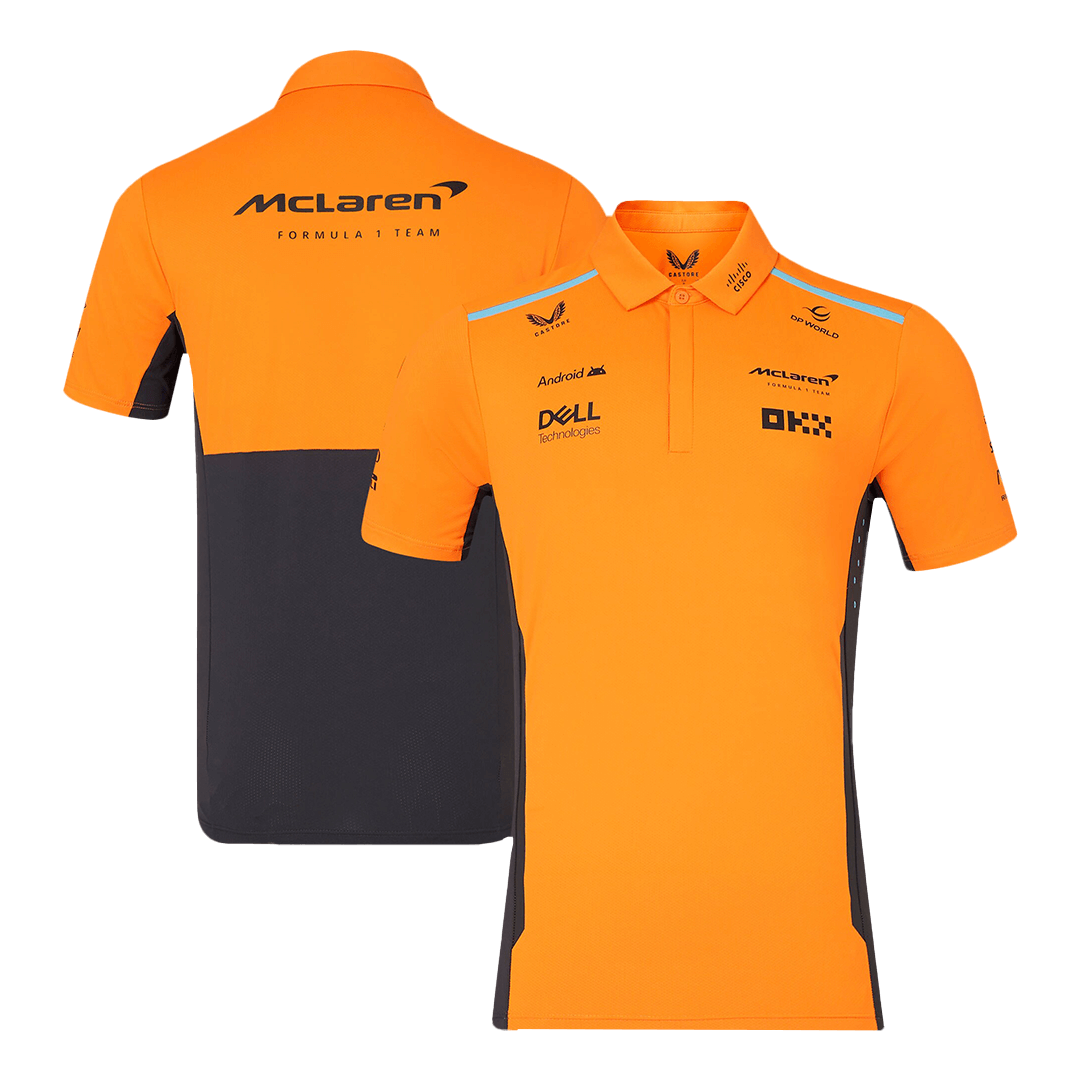 Calidad Premium Camiseta Tipo Polo de McLaren F1 Racing Team Polo - Orange Hombre Naranja - camisetasfutbol