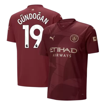 Camiseta GÜNDOĞAN #19 Manchester City 2024/25 Tercera Equipación Hombre - Versión Hincha - camisetasfutbol