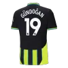 Camiseta GÜNDOĞAN #19 Manchester City 2024/25 Segunda Equipación Visitante Hombre - Versión Hincha - camisetasfutbol