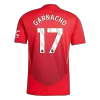 Camiseta Auténtica GARNACHO #17 Manchester United 2024/25 Primera Equipación Local Hombre - Versión Jugador - camisetasfutbol