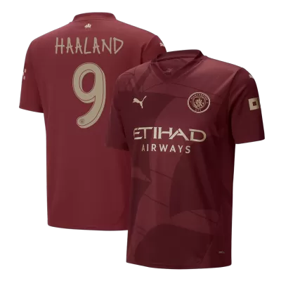 UCL Camiseta HAALAND #9 Manchester City 2024/25 Tercera Equipación Hombre - Versión Hincha - camisetasfutbol