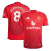 Camiseta Auténtica B.FERNANDES #8 Manchester United 2024/25 Primera Equipación Local Hombre - Versión Jugador - camisetasfutbol