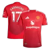 Camiseta Auténtica GARNACHO #17 Manchester United 2024/25 Primera Equipación Local Hombre - Versión Jugador - camisetasfutbol