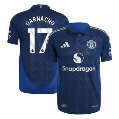 Camiseta Auténtica GARNACHO #17 Manchester United 2024/25 Segunda Equipación Visitante Hombre - Versión Jugador - camisetasfutbol