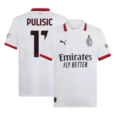 Calidad Premium Camiseta PULISIC #11 AC Milan 2024/25 Segunda Equipación Visitante Hombre - Versión Hincha - camisetasfutbol