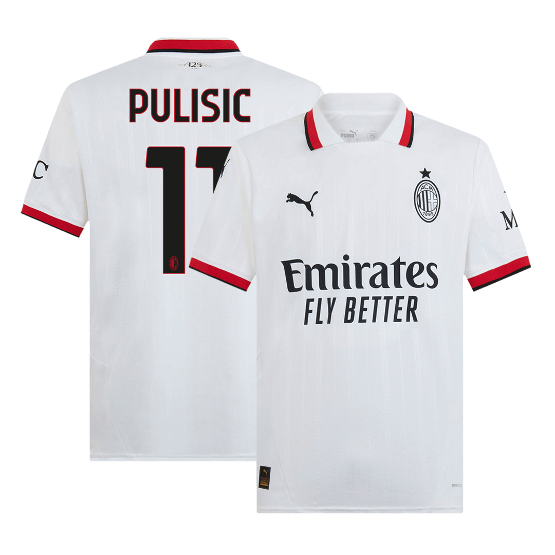 Calidad Premium Camiseta PULISIC #11 AC Milan Segunda Equipación Visitante Hombre - Versión Hincha - camisetasfutbol