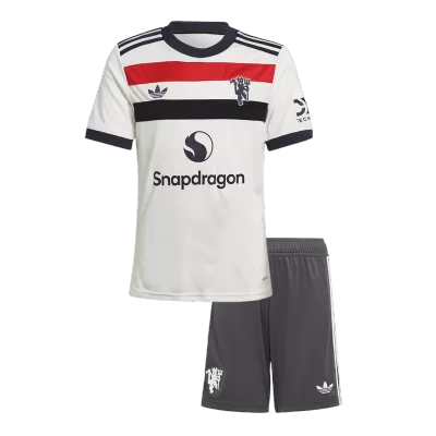 Miniconjunto Manchester United 2024/25 Tercera Equipación Niño (Camiseta + Pantalón Corto) - camisetasfutbol