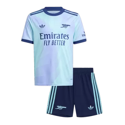 Miniconjunto Arsenal 2024/25 Tercera Equipación Niño (Camiseta + Pantalón Corto) - camisetasfutbol