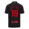 Calidad Premium Camiseta LAMINE YAMAL #19 Barcelona 2024/25 Segunda Equipación Visitante Hombre - Versión Hincha - camisetasfutbol