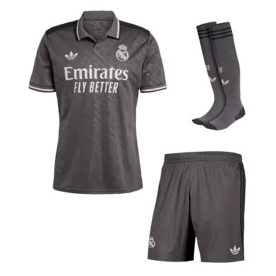 Calidad Premium Conjunto Completo Real Madrid 2024/25 Tercera Equipación Hombre (Camiseta + Pantalón Corto + Calcetines) - camisetasfutbol