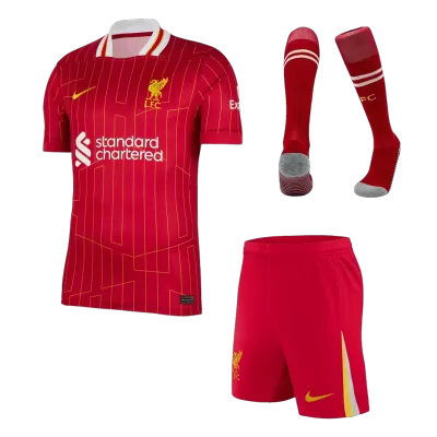 Calidad Premium Conjunto Completo Liverpool 2024/25 Primera Equipación Local Hombre (Camiseta + Pantalón Corto + Calcetines) - camisetasfutbol