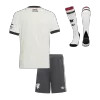 Miniconjunto Completo Manchester United 2024/25 Tercera Equipación Niño (Camiseta + Pantalón Corto + Calcetines) - camisetasfutbol