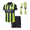 Miniconjunto Completo Manchester City 2024/25 Segunda Equipación Visitante Niño (Camiseta + Pantalón Corto + Calcetines) - camisetasfutbol