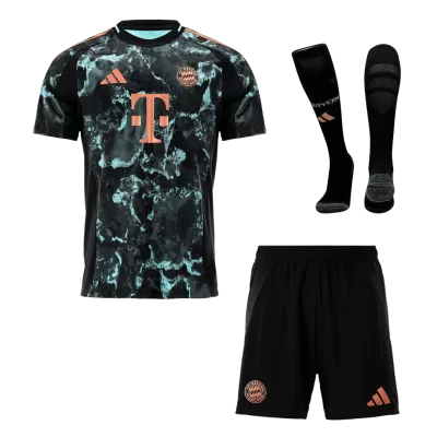 Conjunto Completo Bayern Munich 2024/25 Segunda Equipación Visitante Hombre (Camiseta + Pantalón Corto + Calcetines) - camisetasfutbol