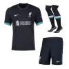 Conjunto Completo Liverpool 2024/25 Segunda Equipación Visitante Hombre (Camiseta + Pantalón Corto + Calcetines) - camisetasfutbol