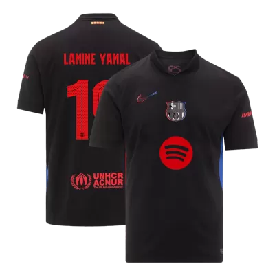 UCL Camiseta LAMINE YAMAL #19 Barcelona 2024/25 Segunda Equipación Visitante Hombre - Versión Hincha - camisetasfutbol