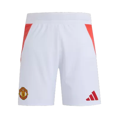 Pantalón Corto Auténtica Manchester United 2024/25 Primera Equipación Local Hombre - camisetasfutbol