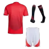 Conjunto Completo Auténtico Manchester United 2024/25 Primera Equipación Local Hombre (Camiseta + Pantalón Corto + Calcetines) - camisetasfutbol