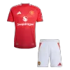 Conjunto Auténtico Manchester United 2024/25 Primera Equipación Local Hombre (Camiseta + Pantalón Corto) - camisetasfutbol