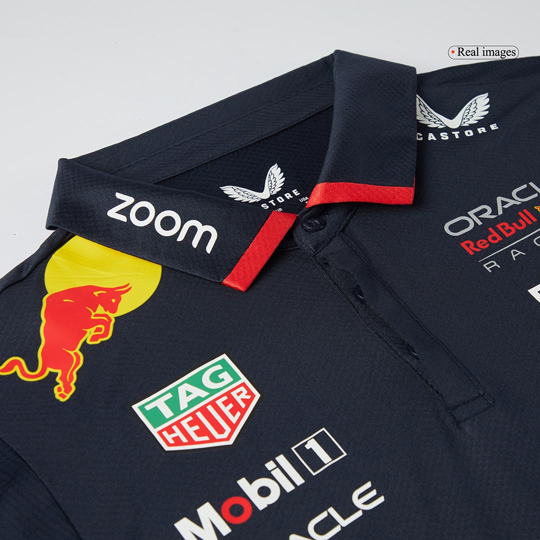 Camiseta Tipo Polo de Red Bull F1 Racing Team Polo - Navy Hombre - camisetasfutbol
