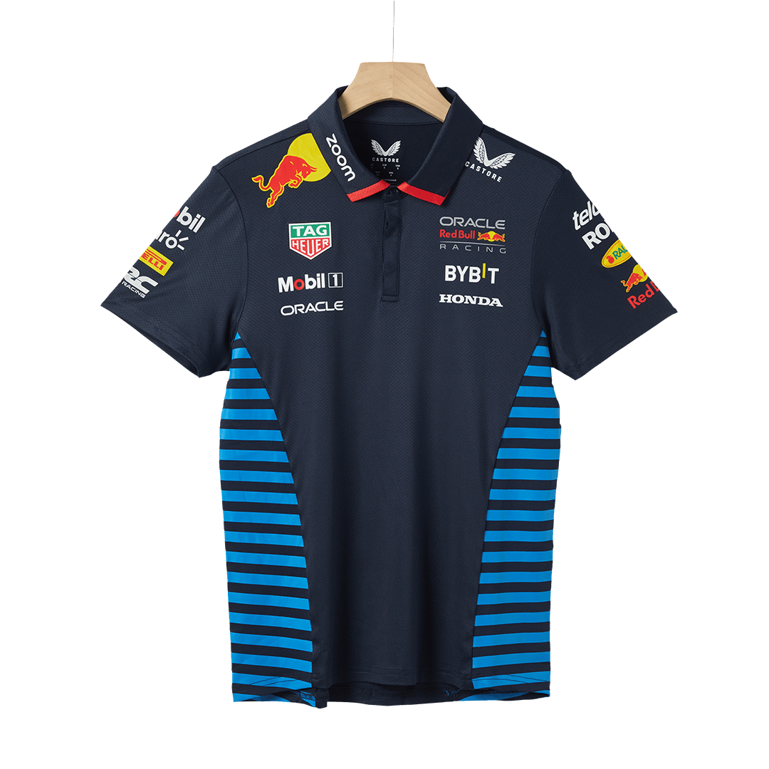 Camiseta Tipo Polo de Red Bull F1 Racing Team Polo - Navy Hombre - camisetasfutbol