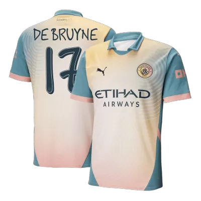 Camiseta DE BRUYNE #17 Manchester City 2024/25 Cuarta Equipación Hombre - Versión Hincha - camisetasfutbol