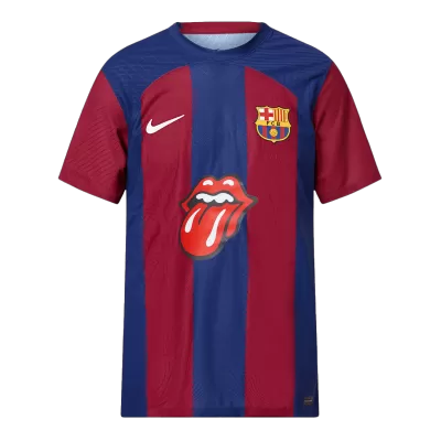 Camiseta Auténtica Barcelona x Rolling Stones 2023/24 Hombre - Versión Jugador - camisetasfutbol