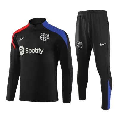 Conjunto Entrenamiento Barcelona 2024/25 Niño (Chándal de Media Cremallera + Pantalón) - camisetasfutbol