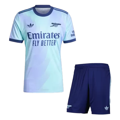 Conjunto Arsenal 
2024/25 Tercera Equipación Hombre (Camiseta + Pantalón Corto) - camisetasfutbol