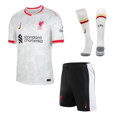 Conjunto Completo Liverpool 2024/25 Tercera Equipación Hombre (Camiseta + Pantalón Corto + Calcetines) - camisetasfutbol