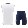 Conjunto Real Madrid 2024/25 Pre-Partido Hombre (Camiseta Sin Mangas + Pantalón Corto) - camisetasfutbol