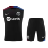 Conjunto Entrenamiento Barcelona 2024/25 Pre-Partido Hombre (Camiseta Sin Mangas + Pantalón Corto) - camisetasfutbol